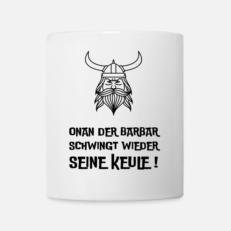 Onan der Barbar - Tasse - Weiß