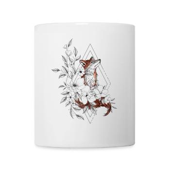 Floral Fox Ornamentale Geometrie - Tasse - Weiß - Vorne