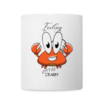 Verspieltes Cartoon-Krabben-Design für Kinderbekleidung - Tasse - Weiß - Vorne