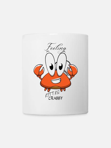 Playful Cartoon Crab Design for Kidswear - Mug - white