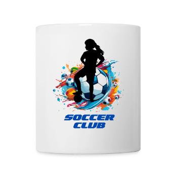 Vibrant Soccer Club Splash Design - Mug - white - Front