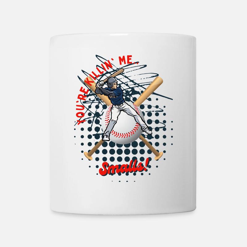 Frappeur de baseball avec texte ludique - Mug blanc - blanc
