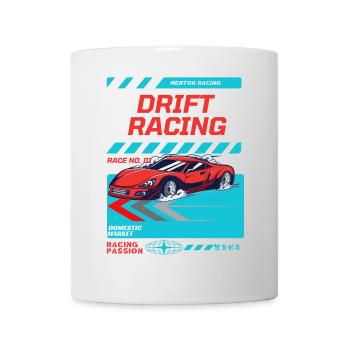 Voiture de sport rouge Drift Racing Design - Mug blanc - blanc - Devant