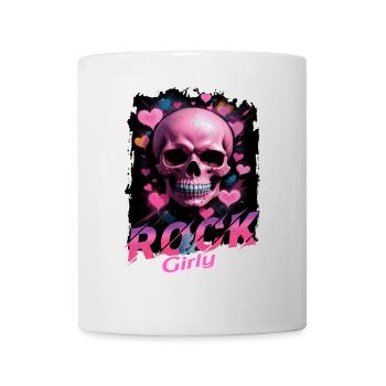 Rock & Girly - Mug blanc - blanc - Devant