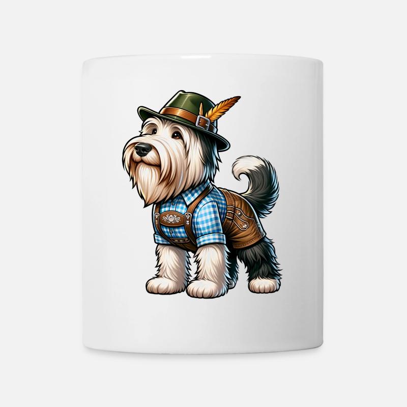 Bearded Collie Hund Bayern - Tasse - Weiß