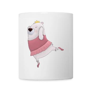 Tanzbär – Niedliches Ballett-Design 🐻💃👑 - Tasse - Weiß - Vorne