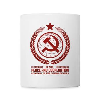 Global Unity Emblem - Tasse - Weiß - Vorne