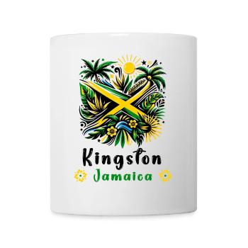 Jamaica Kingston Caribbean Design - Mug blanc - blanc - Devant
