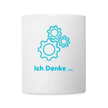 Ich Denke Lustig Sarkasmus Humor Spruch - Tasse - Weiß - Vorne