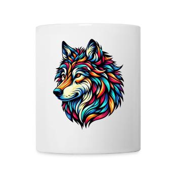 Loup - Mug blanc - blanc - Devant
