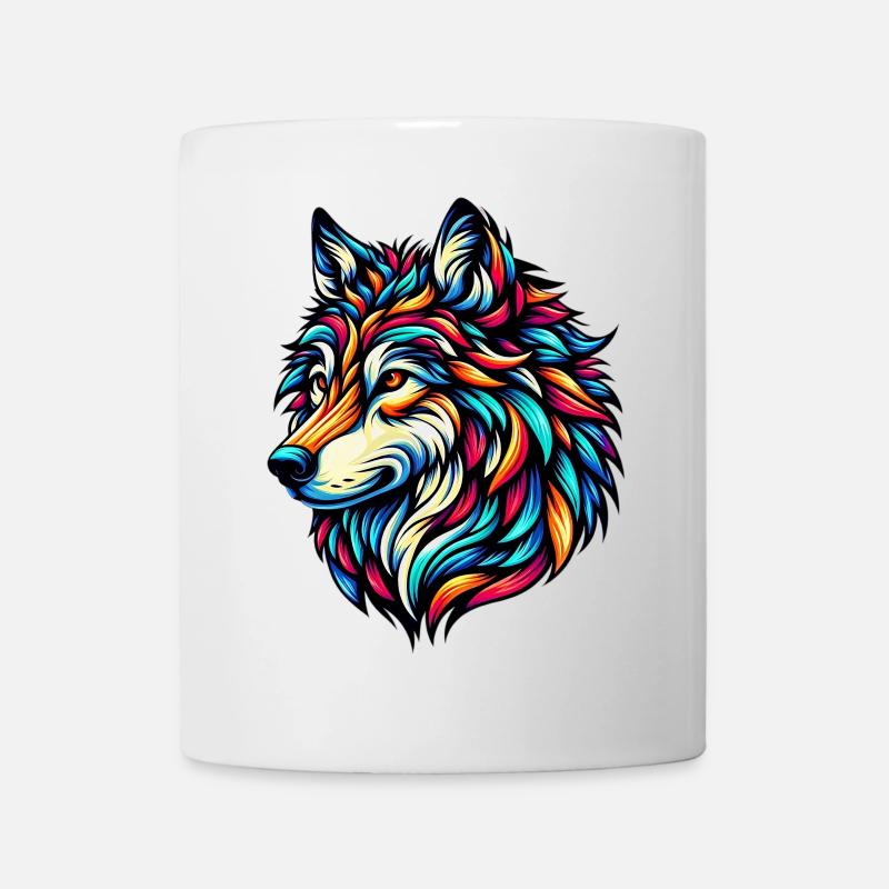 Wolf - Tasse - Weiß