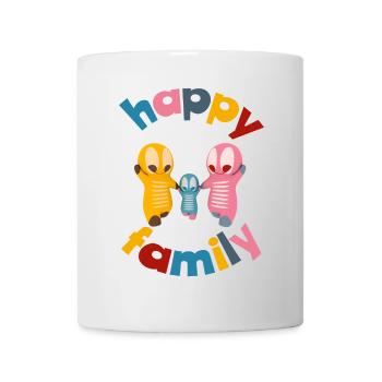Niedliche Kawaiifiguren - Tasse - Weiß - Vorne