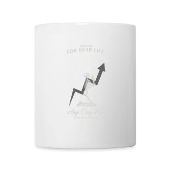 Halt dich fest für das Leben an den Sternen - Tasse - Weiß - Vorne