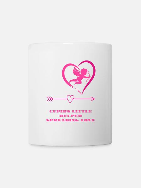 Amors Assistent Herz-Tee - Tasse - Weiß