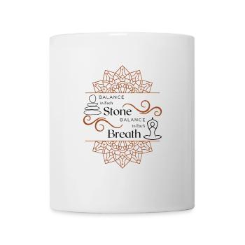 Intricate Mandala Swirl Divider - Mug - white - Front