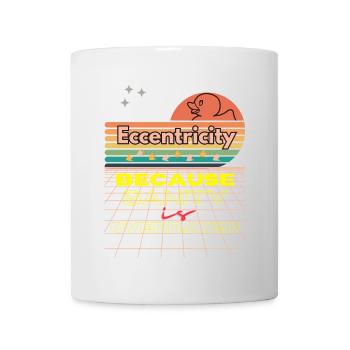 Eccentricity Neon Retro Print - Mug - white - Front