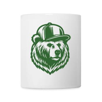 Grizzly froid (vert) - Mug blanc - blanc - Devant