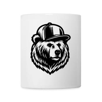 Cool Grizzly (Noir) - Mug blanc - blanc - Devant