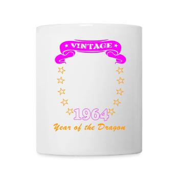 Geburtstag im Jahr des Drachen für Portrait - Tasse - Weiß - Vorne