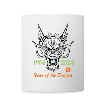 Jahr des Drachen 1964-2024 - Tasse - Weiß - Vorne