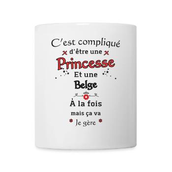 Belgische Prinzessin - Tasse - Weiß - Vorne
