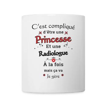 Princesse Radiologue - Mug blanc - blanc - Devant