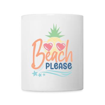 Beach Please - Mug - white - Front