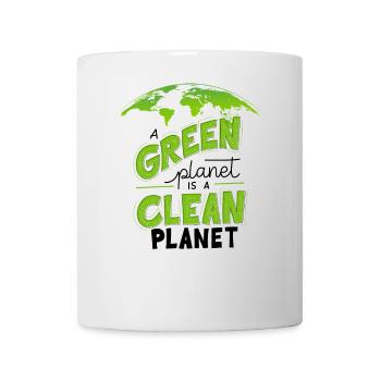 Eco-Friendly Green Clean Earth Design - Mug - white - Front