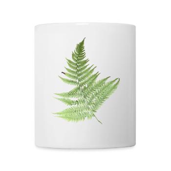 Farn Blätter Farnblätter grün - Tasse - Weiß - Vorne