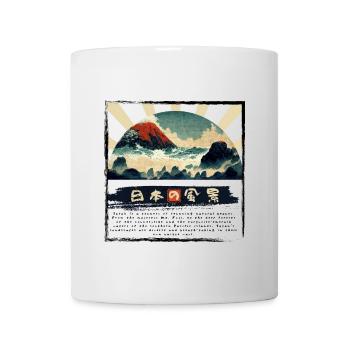 Nihon no Fukei - Landschaften von Japan - Tasse - Weiß - Vorne
