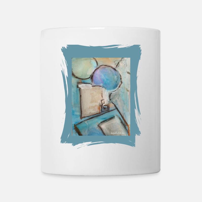 Aquarelle abstraite avec des ballons - Mug blanc - blanc