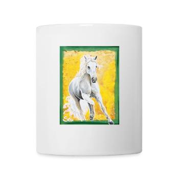 Kraftvoller Andalusier - Sonja Ariel von Staden - Tasse - Weiß - Vorne
