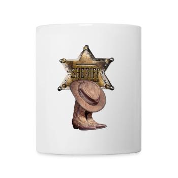 Shérif - Mug blanc - blanc - Devant