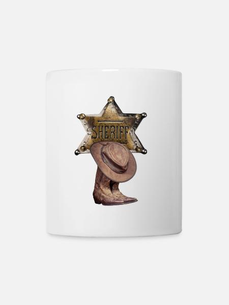 Shérif - Mug blanc - blanc