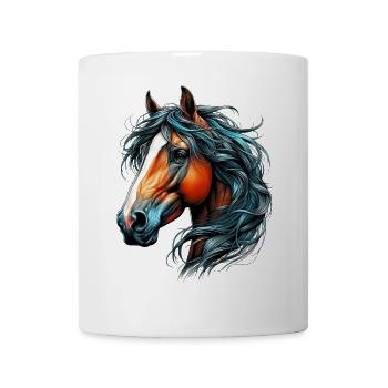 Pferd - Tasse - Weiß - Vorne
