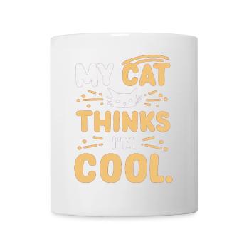 My cat thinks i am cool - Mug - white - Front