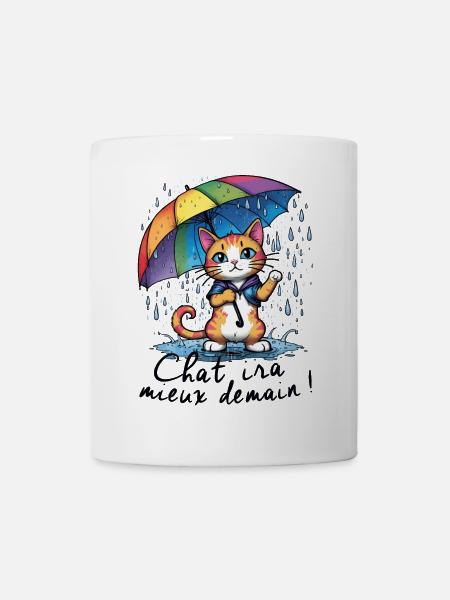 Chat ira mieux demain - Mug blanc - blanc