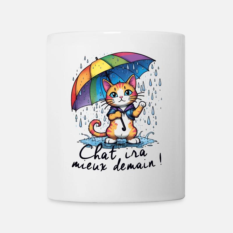 Chat ira mieux demain - Mug blanc - blanc
