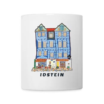 Idstein, Wahrzeichen Schiefes Haus, Deutschland - Tasse - Weiß - Vorne