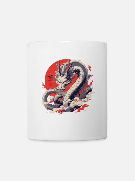 Chinese White Dragon - Mug - white