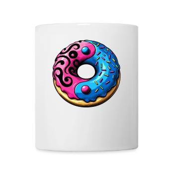 Yin Yang Donut Illustration - Tasse - Weiß - Vorne