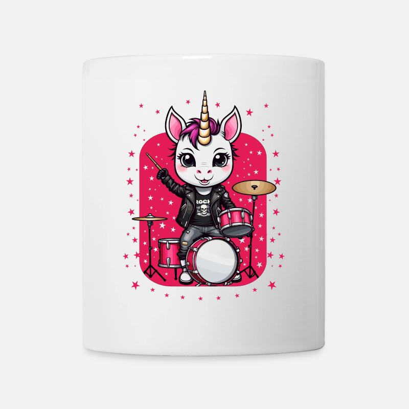Punk Rock Einhorn - Tasse - Weiß