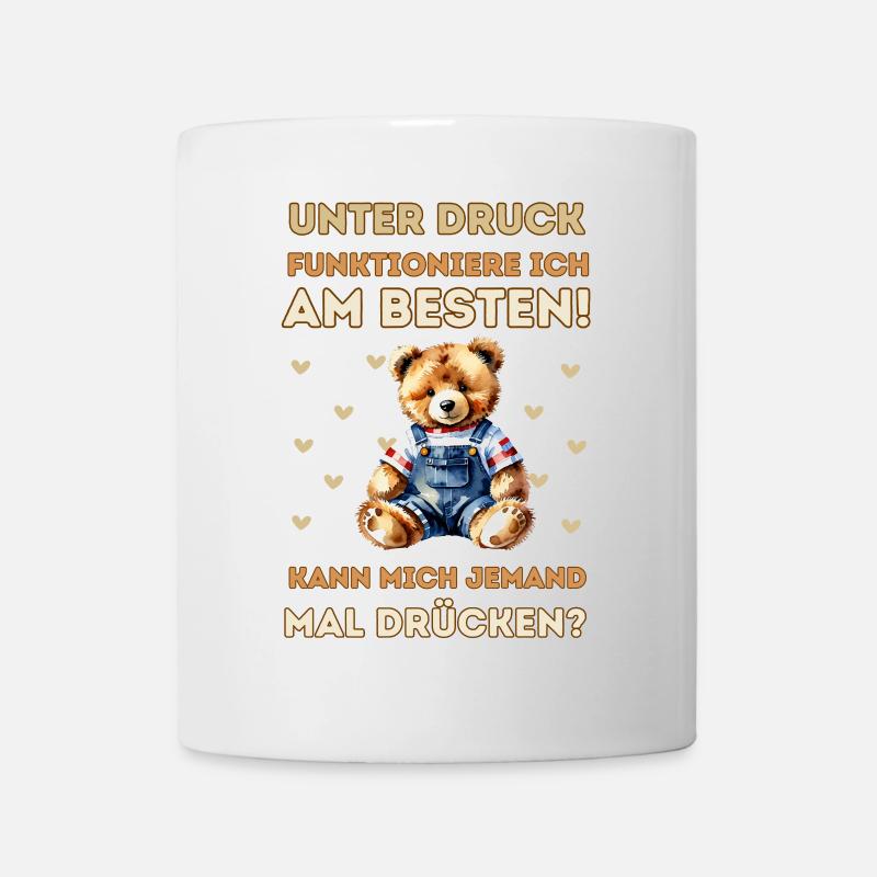 Squeeze Me Teddy - Aquarelle Design - Mug blanc - blanc