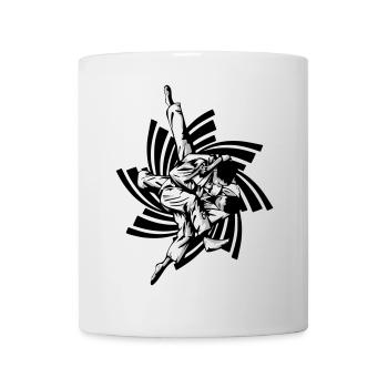 prise de judo - Mug blanc - blanc - Devant