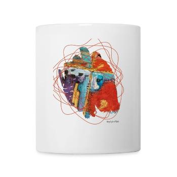 Un art abstrait vibrant aux lignes chaotiques - Mug blanc - blanc - Devant