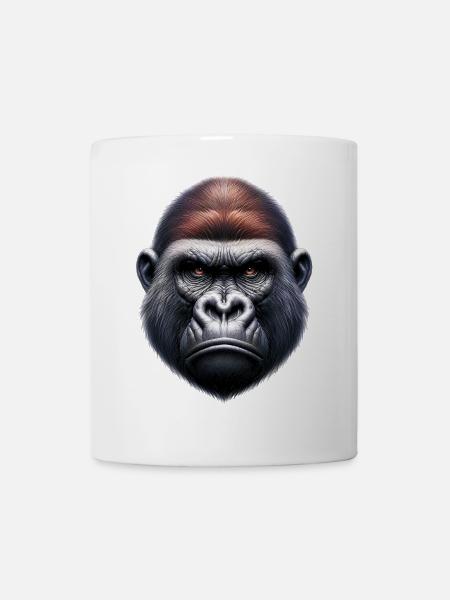 Gorilla - Tasse - Weiß