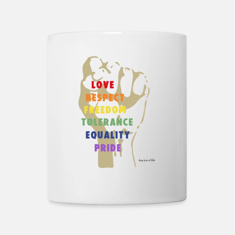 Force et respect - Mug blanc - blanc