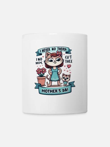 Mother's Day Fun and Affectionate Cat - Mug - white