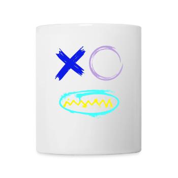 Gesicht Graffiti Zähne - Tasse - Weiß - Vorne