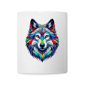Loup - Mug blanc - blanc - Devant